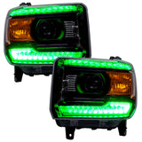 Oracle 14-15 GMC Sierra Headlight DRL Upgrade Kit - ColorSHIFT w/ BC1 Controller - 2450-335