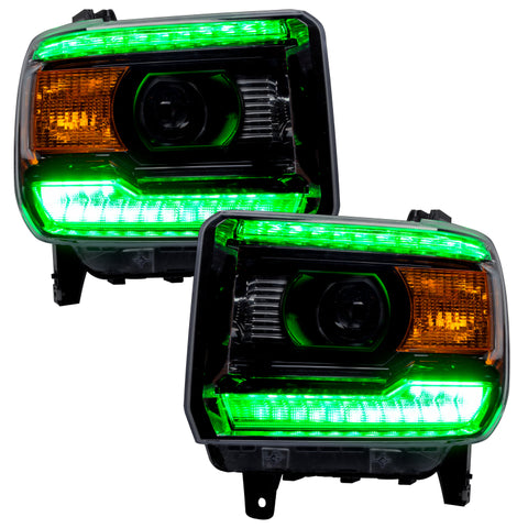 Oracle 14-15 GMC Sierra Headlight DRL Upgrade Kit - ColorSHIFT w/ BC1 Controller - 2450-335