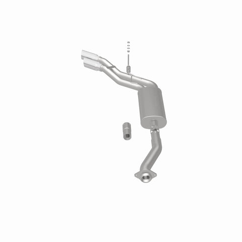 MagnaFlow 11-13 Ford F-150 Pickup Dual Same Side Before P/S Rear Tire Stainless CatBack Perf Exhaust - 15101