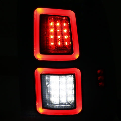 ANZO LED Black 13-17 Dodge Ram 1500/2500/3500 LED Taillights Black - 311273