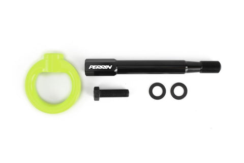 PERRIN 08-14 Subaru WRX/STI (Sedan) / 20-25 Outback All Models Tow Hook Kit (Rear) - Neon Yellow - PSP-BDY-251NY