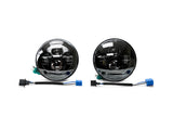 DV8 Offroad 07-18 Jeep Wrangler JK LED Projector Headlights w/ Angel Eyes - HL7JK-02