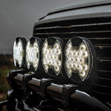 KC HiLiTES SlimLite 8in. LED Light Shield SAE Driving (Shield Only) - Clear - 5209