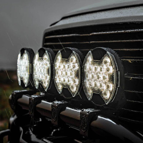 KC HiLiTES SlimLite 8in. LED Light Shield SAE Driving (Shield Only) - Clear - 5209