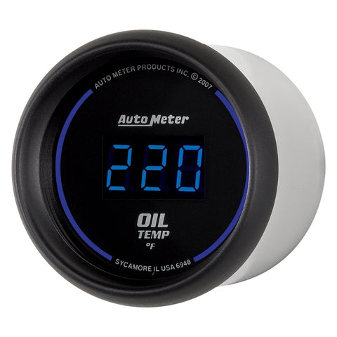 Autometer Cobalt Digital 52.4mm 0-340 deg F Oil Temperature Gauge - 6948