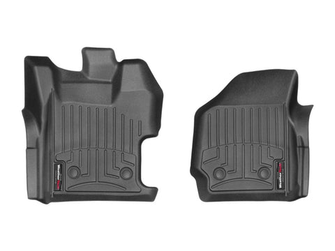 WeatherTech 13-16 Ford F-250/F-350 Regular Cab Vinyl (w/ 4x4 Shifter) Front FloorLiner - Black - 448631V