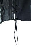 Kuryakyn Leather By River Road Old Skool Leather Vest Black - Large - 094433
