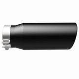 MagnaFlow Tip Stainless Black Coated Single Wall Round Single Outlet 5in Dia 4in Inlet 13in L - 35238