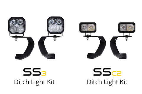 Diode Dynamics 10-21 Toyota 4Runner Stage Series 2in LED Ditch Light Kit Sport - White Combo - DD6750