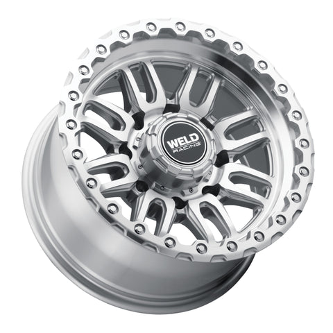 Weld Off-Road Swift 17x9in 6x135 / 6x139.7 BP ET-12 106.1mm CB - Gloss Silver Machined Wheel & Ring - W18579098450