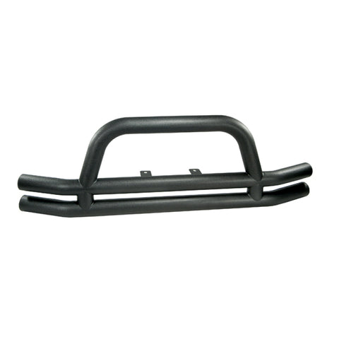 Rugged Ridge 3-In Dbl Tube Front Bumper Black 76-06 CJ &Jeep Wrangler - 11561.01