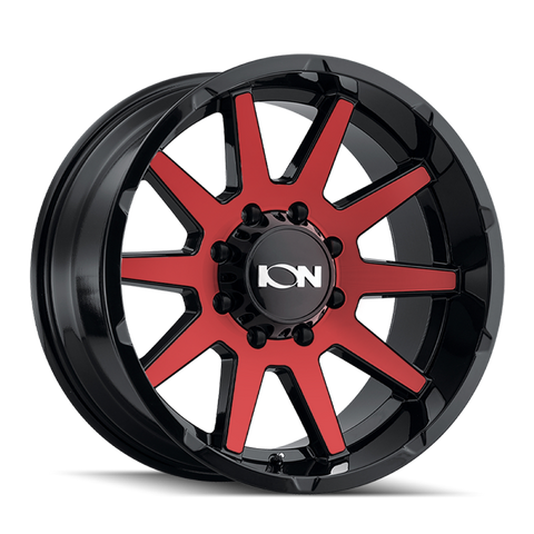 ION Type 143 20x9 / 8x170 BP / 18mm Offset / 125.2mm Hub Gloss Black/Red Machined Wheel - 143-2970BTR18