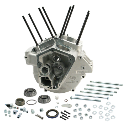 S&S Cycle 92-99 BT w/ Stock Bore Super Stock Alternator Style Crankcase - Natural - 31-0005