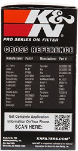K&N Oil Filter for Hyundai/Kia V6 06-08 Azera/Sonata/Sedona/07-08 Santa Fe/07 Veracruz/07-09 Amanti - PS-7022