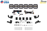 Diode Dynamics Prinsu/Sherpa Roof Racks SS5 6-Pod CrossLink Mounting Kit - Pro White Combo - DD7820