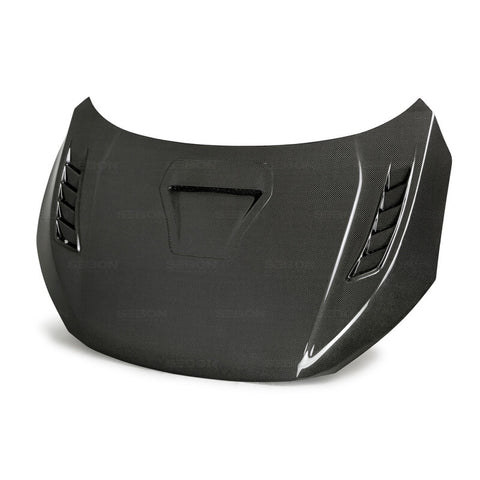 Seibon 17-20 Honda Civic Type-R (FK8) TSII Style Carbon Fiber Hood - HD17HDCVR-TSII