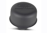 Ford Racing Black Crinkle Finish Breather Cap w/ Ford Mustang Logo - 302-221