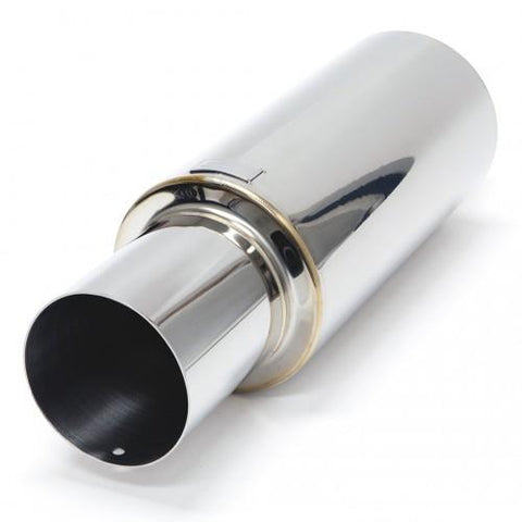 BLOX Racing 76.2mm N1 Straight Tip Muffler Universal - BXEX-00110