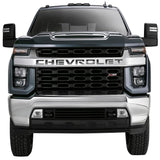 Putco 19-20 Chevy Silverado LD - Grille Letters - Black Platinum Chevrolet Letters - 55552BPGM