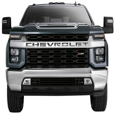Putco 19-20 Chevy Silverado LD - Grille Letters - Black Platinum Chevrolet Letters - 55552BPGM