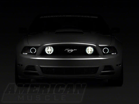 Raxiom 13-14 Ford Mustang GT CCFL Halo Fog Lights- Chrome - 49176