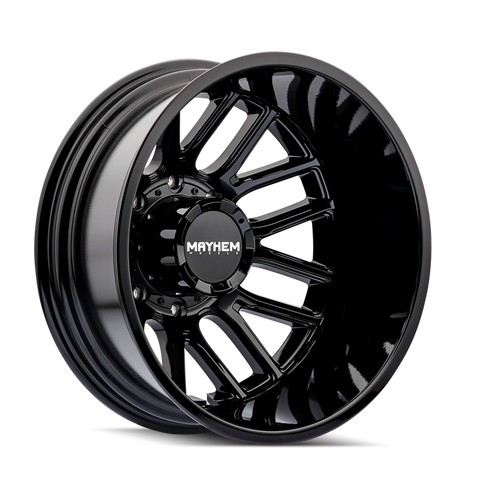 Mayhem 8107D Cogent Dually 20x8.25 / 8x200 BP / -192mm Offset / 142mm Hub Gloss Black Wheel - 8107D-2877BR192