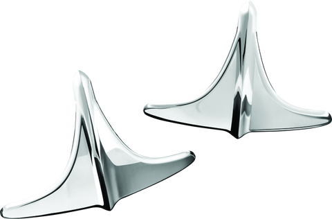 Kuryakyn Rear Fender Accents, Leading Edge, Chrome - 7217