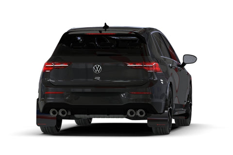 Rally Armor 22-25 VW MK8 Golf GTI/R Black UR Mud Flap w/Red Logo - MF80-UR-BLK/RD