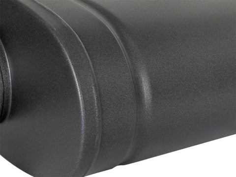 aFe MACH Force-Xp 409 SS Muffler w/ Black Finish 3in Center/Offset 22in L x 11in x 5in - Oval Body - 49M00016-B