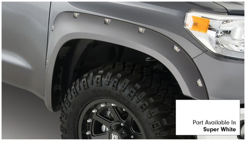 Bushwacker 16-18 Toyota Tundra Fleetside Pocket Style Flares 4pc 66.7/78.7/97.6in Bed - Super White - 30918-13