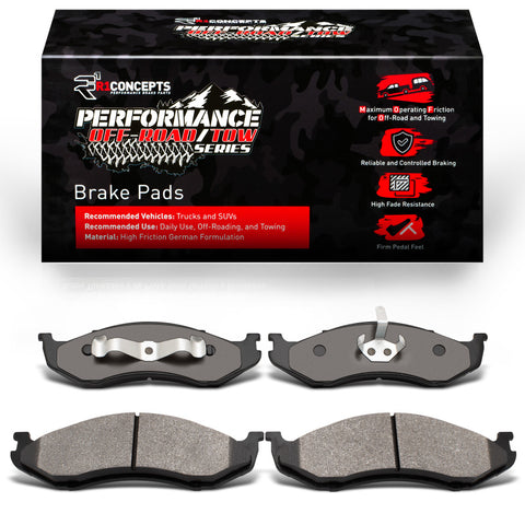 R1 90-06 Jeep Wrangler Front Off-Road/Tow Brake Pads - 2400-0477-00
