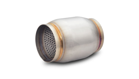 Vibrant SS Race Muffler 3in inlet/outlet x 5in long - 17695