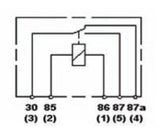 Hella Relay Mini Iso 5 Pole 24V Spdt Bkt - 933332061
