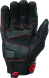 Speed and Strength Twist of Fate Leather Gloves Black/Red - Small - 892320