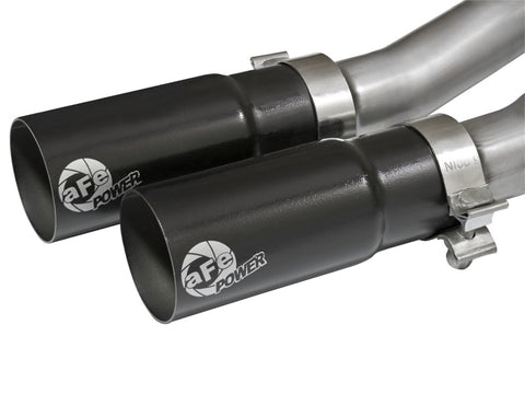 aFe Rebel Series CB Middle-Side Exit SS Exhaust w/ Black Tips 09-16 GM Silverado/Sierra V6/V8 - 49-44070-B