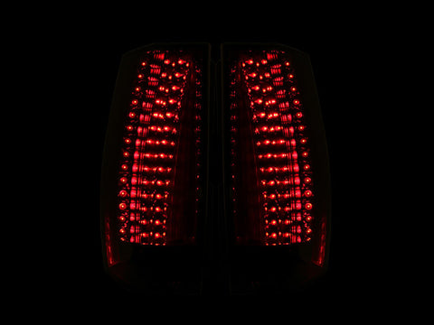 ANZO 2007-2014 Chevrolet Suburban LED Taillights Smoke - Escalade Look - 311192