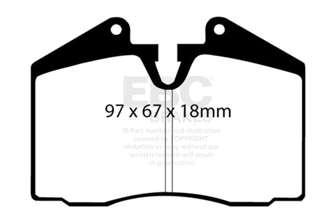 EBC 89-95 Ferrari 348 3.4 Bluestuff Front Brake Pads - DP5612NDX