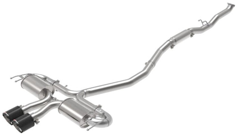 aFe Takeda 3in 304 SS Cat-Back Exhaust System w/CF Tips 17-20 Honda Civic Sport L4-1.5L (t) - 49-36624-C