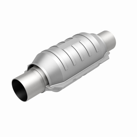 MagnaFlow Conv Univ 2in Inlet/Outlet Ctr/Ctr Round 9in Body L x 5.125in W x 13in Overall L 49 State - 51204