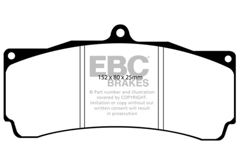 EBC Brakes Yellowstuff Performance Brake Pads - DP4009R