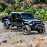 Westin 18-19 Jeep Wrangler JL WJ2 Stubby Front Bumper - Textured Black - 59-80085