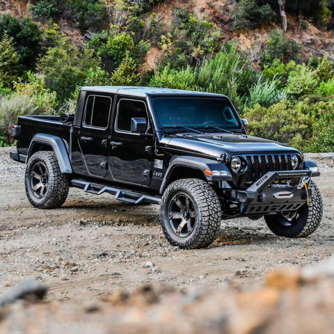 Westin 18-19 Jeep Wrangler JL WJ2 Stubby Front Bumper - Textured Black - 59-80085