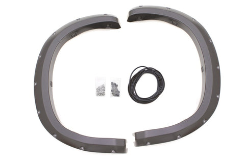 Lund 07-13 Toyota Tundra RX-Rivet Style Textured Elite Series Fender Flares - Black (2 Pc.) - RX602TB