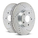 Power Stop 14-15 Mitsubishi Mirage Front Evolution Drilled & Slotted Rotors - Pair - JBR1722XPR