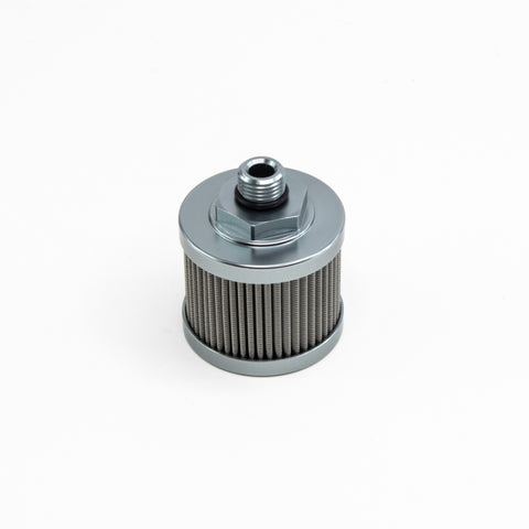 DeatschWerks Stainless Steel 6AN 100 Micron Universal Fuel Pump Pre-Filter - 8-01-06100