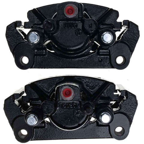 Power Stop 11-18 Ram 1500 Rear Black Calipers - Pair (w/Bracket) - S4836BLK