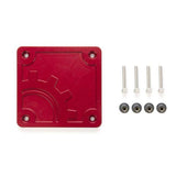 BuiltRight Industries 2020 Jeep Gladiator Bed Plug Plate Cover (Alum) - Red - 110016