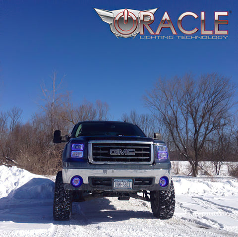 Oracle GMC Sierra 07-13 Halo Kit (New Square Ring Design) - w/ Simple Controller - 2629-504