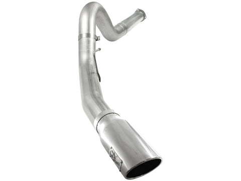 aFe Atlas 5in DPF-Back Aluminized Steel Exh Sys, Ford Diesel Trucks 11-14 v8-6.7L (td) Polished tip - 49-03055-P