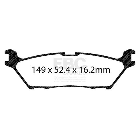 EBC 2021+ Ford F-150 2WD/4WD 2.7TT/3.5TT Greenstuff Rear Brake Pads - DP63142